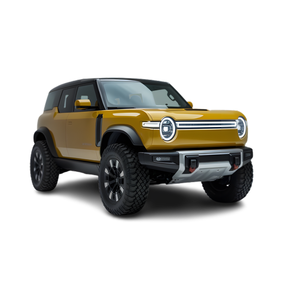 SUV on transparent background. 3d rendering - illustration png