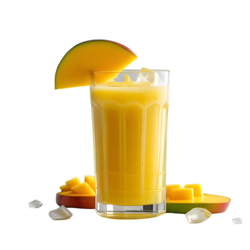 Refreshing Mango Smoothie Tropical Drink Summer Treat png