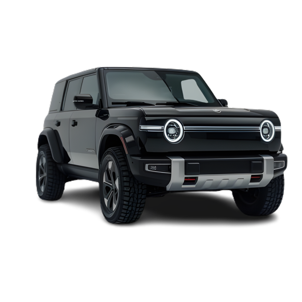 Modern SUV isolated on background 3d rendering illustration png