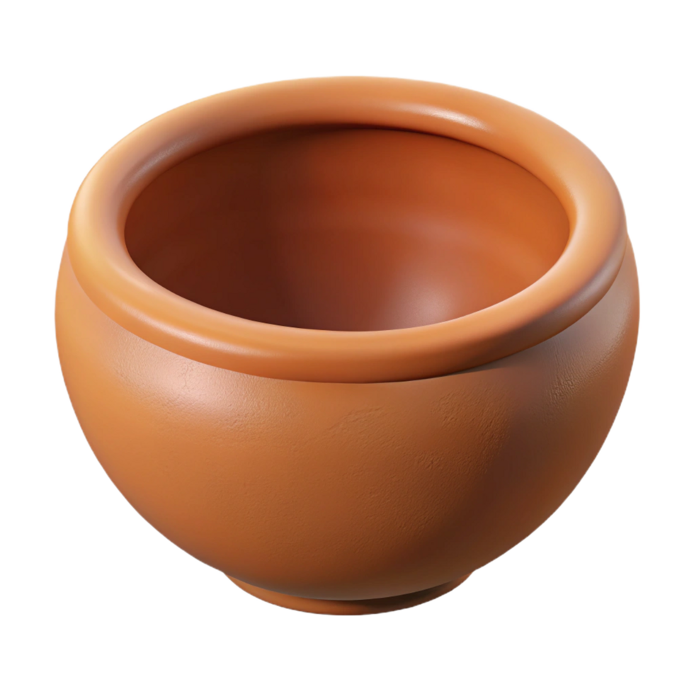 empty clay bowl pot decoration png