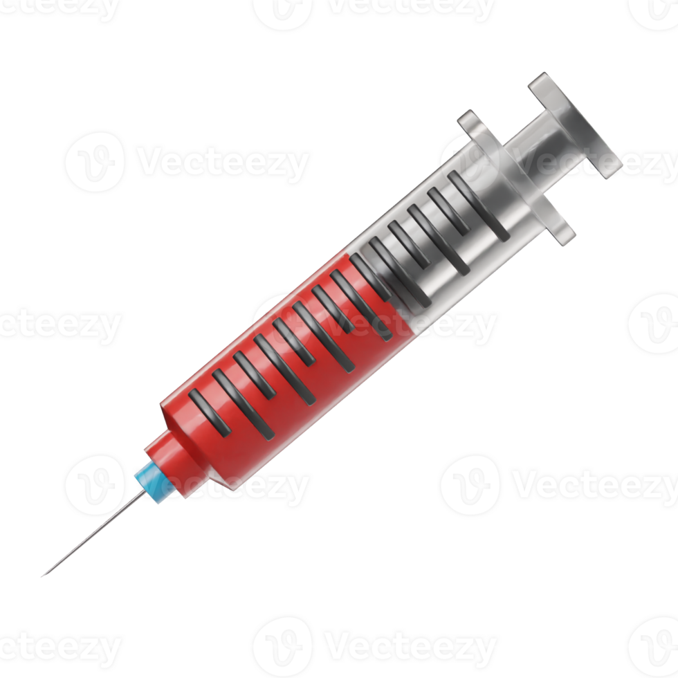 Injection 3d icon rendering png