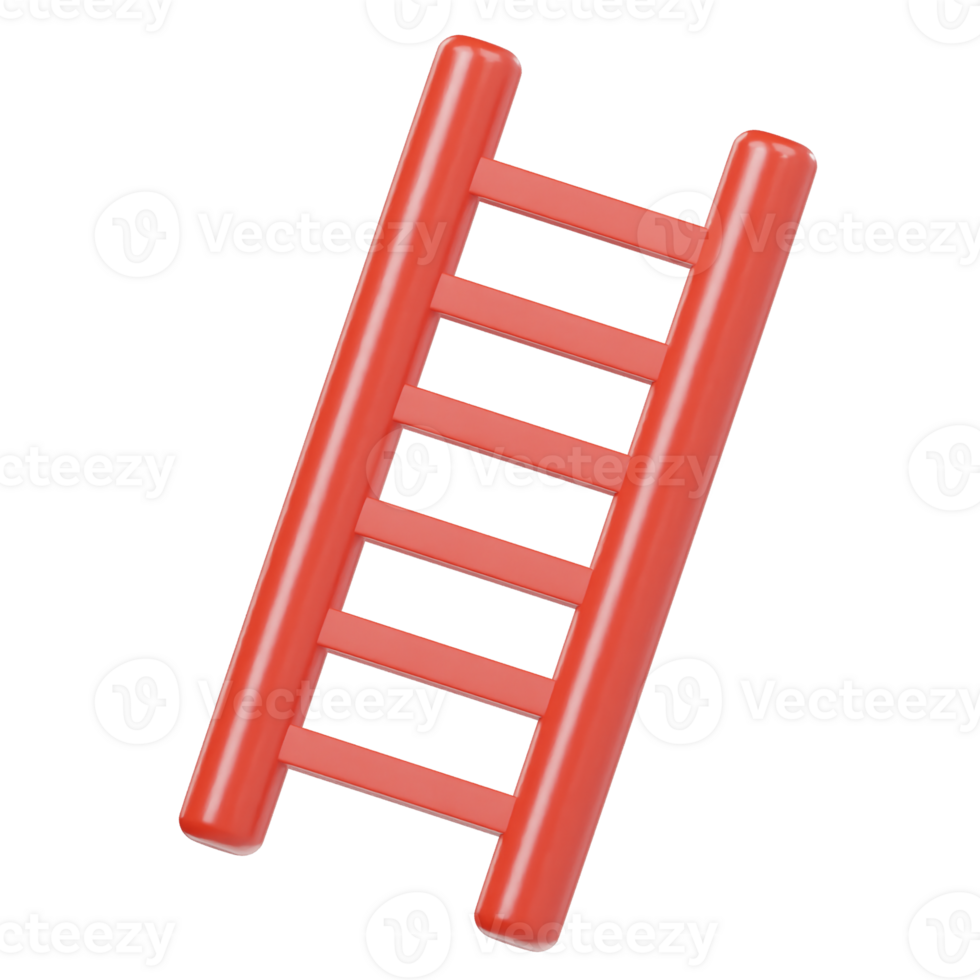 Ladder icon isolated 3d png