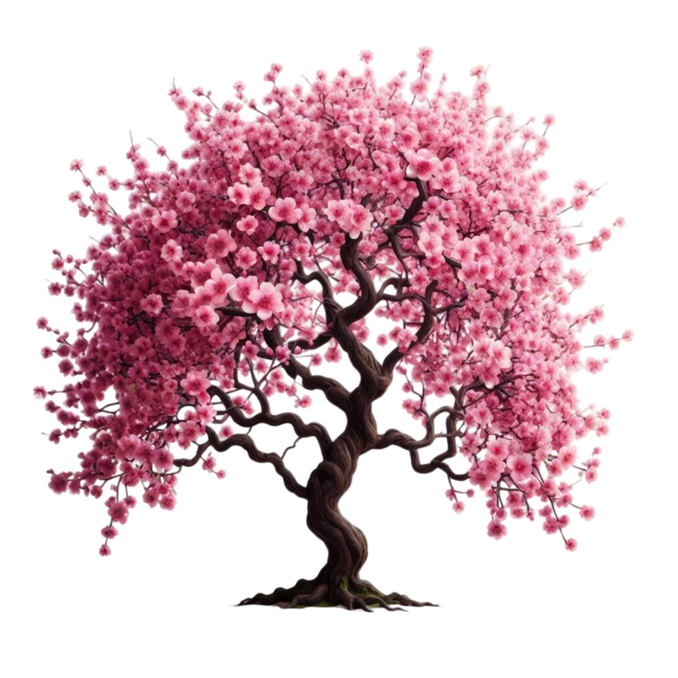 Blooming Pink Cherry Blossom Tree png