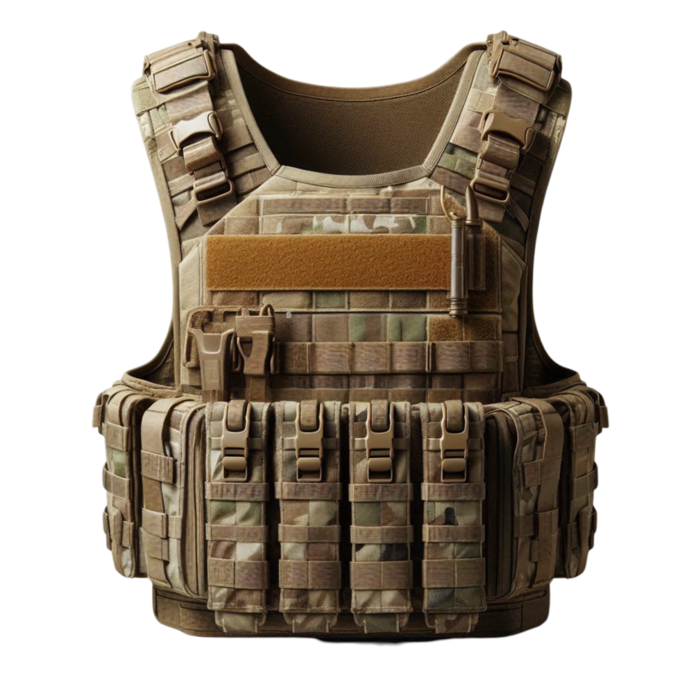 Military Tactical Vest Angled View png