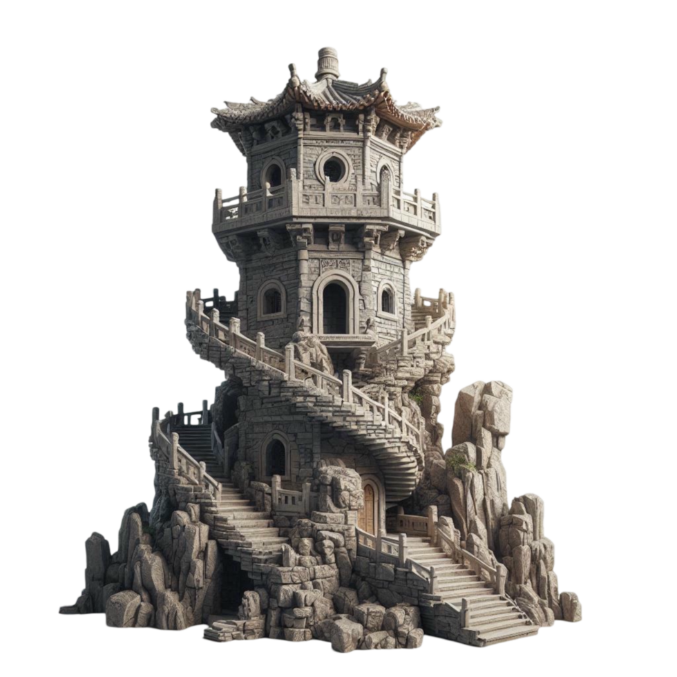 Fantasy Spiral Staircase Castle Tower png