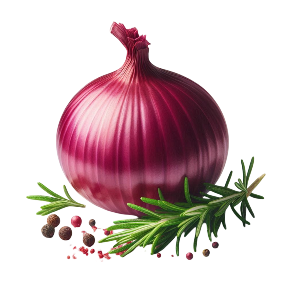 Single Red Onion with Spices png