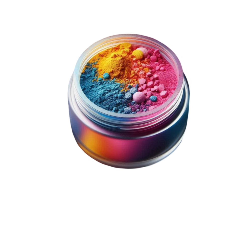 Colorful Swirl Sphere in a Box png