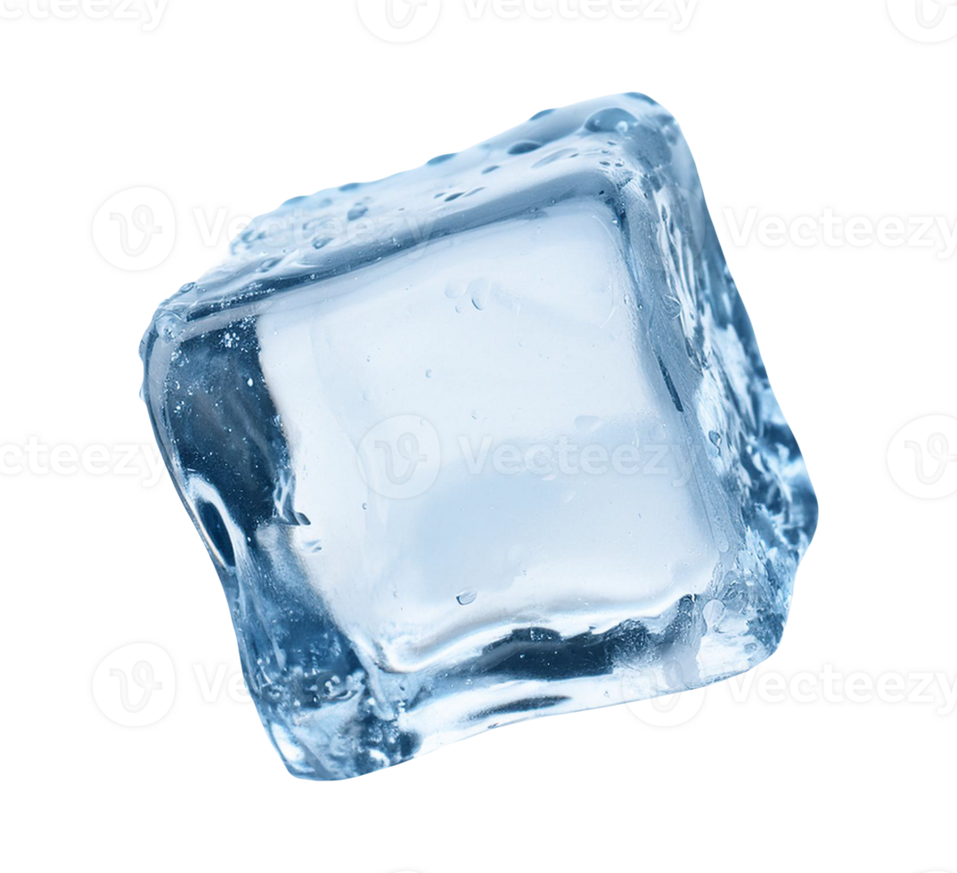 Ice cube isolated on transparent background png