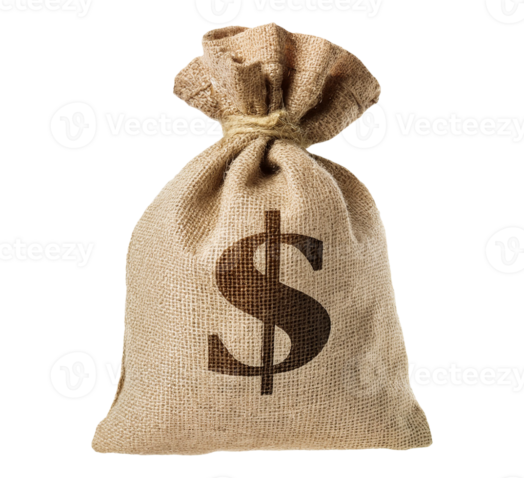 A money bag with a dollar sign on it png