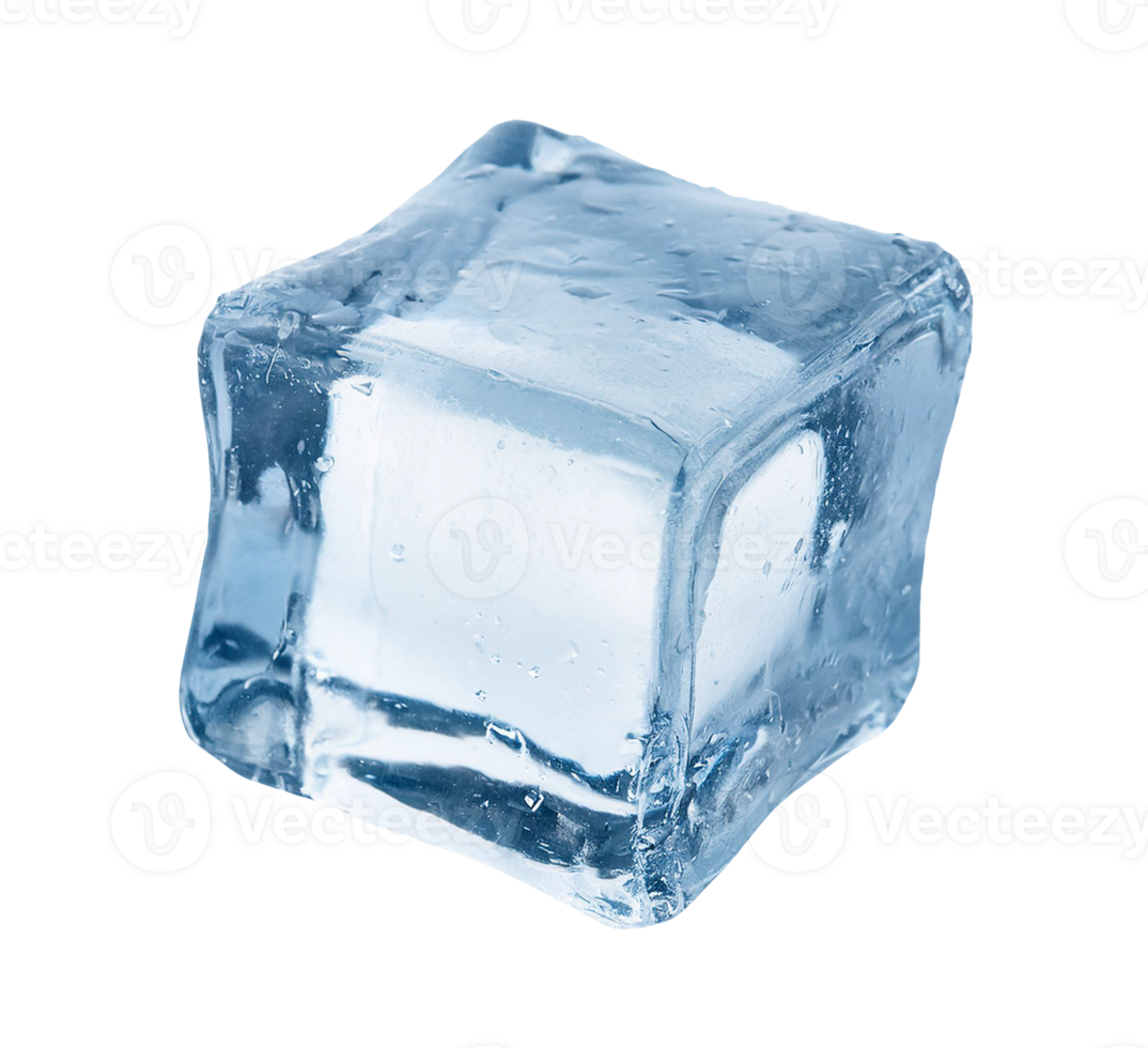 Ice cube on transparent background png