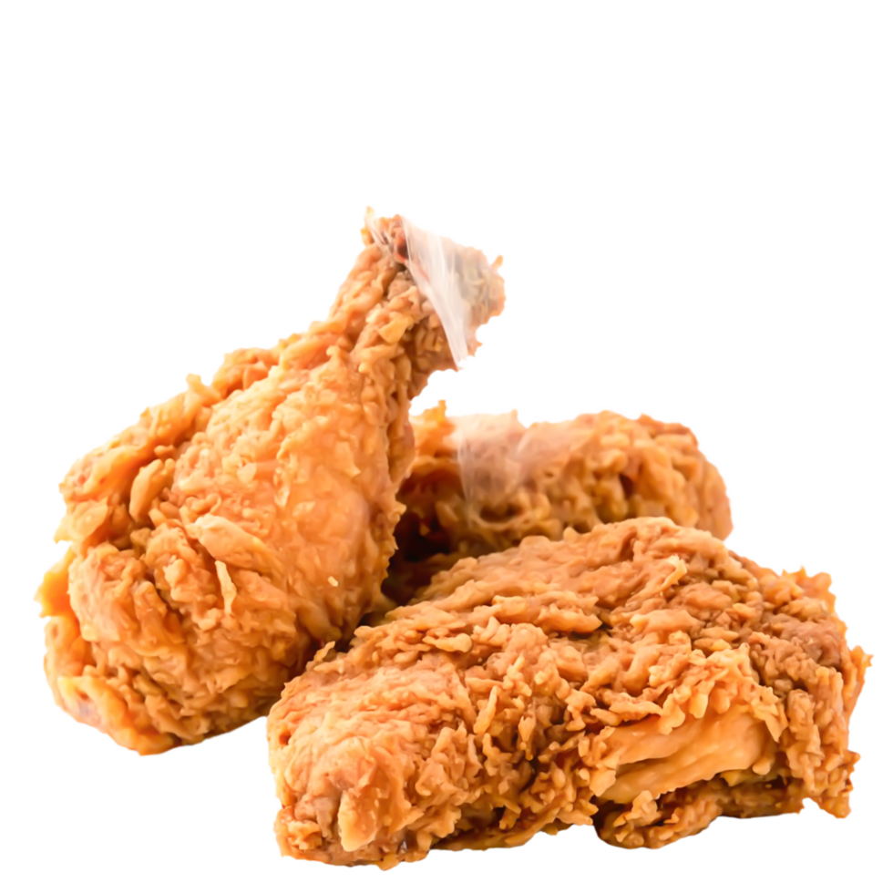 Crispy Fried Chicken Legs and Thighs Delicious Fast Food Image png