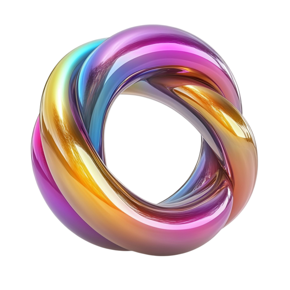Colorful Swirl Loop Transparent Background png