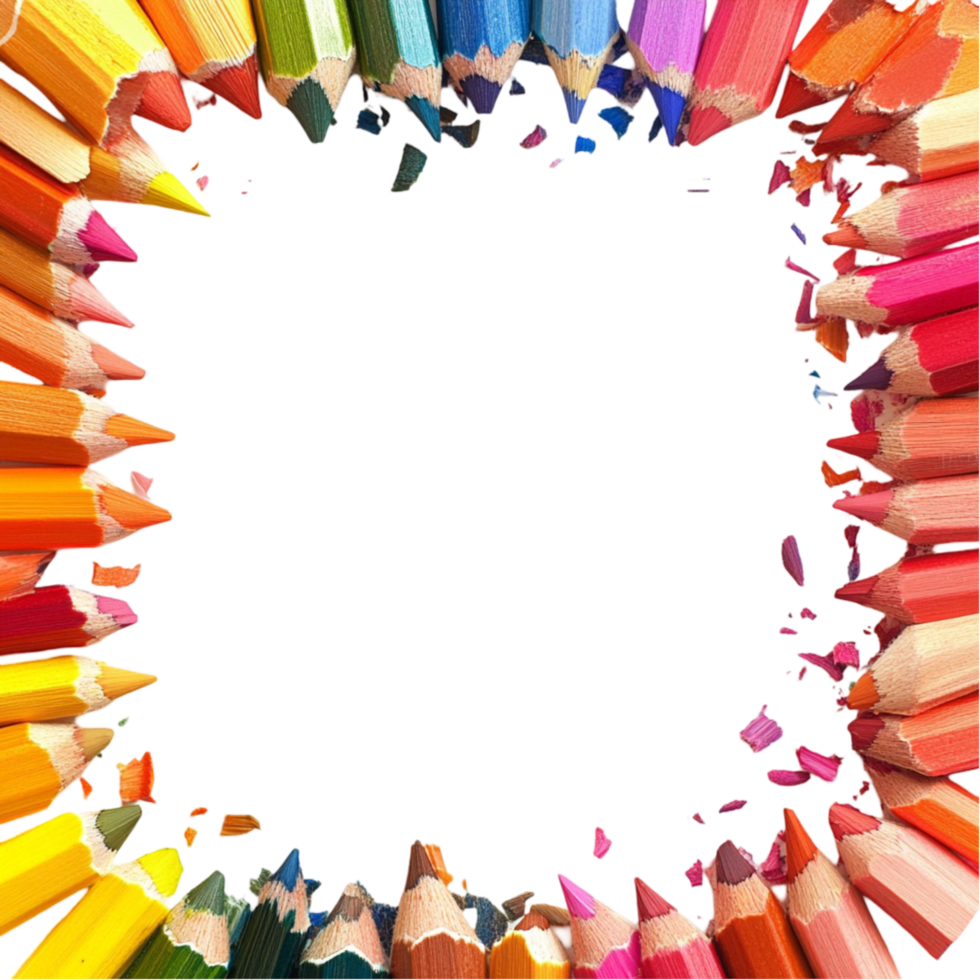 Colorful Abstract Frame Transparent Background png