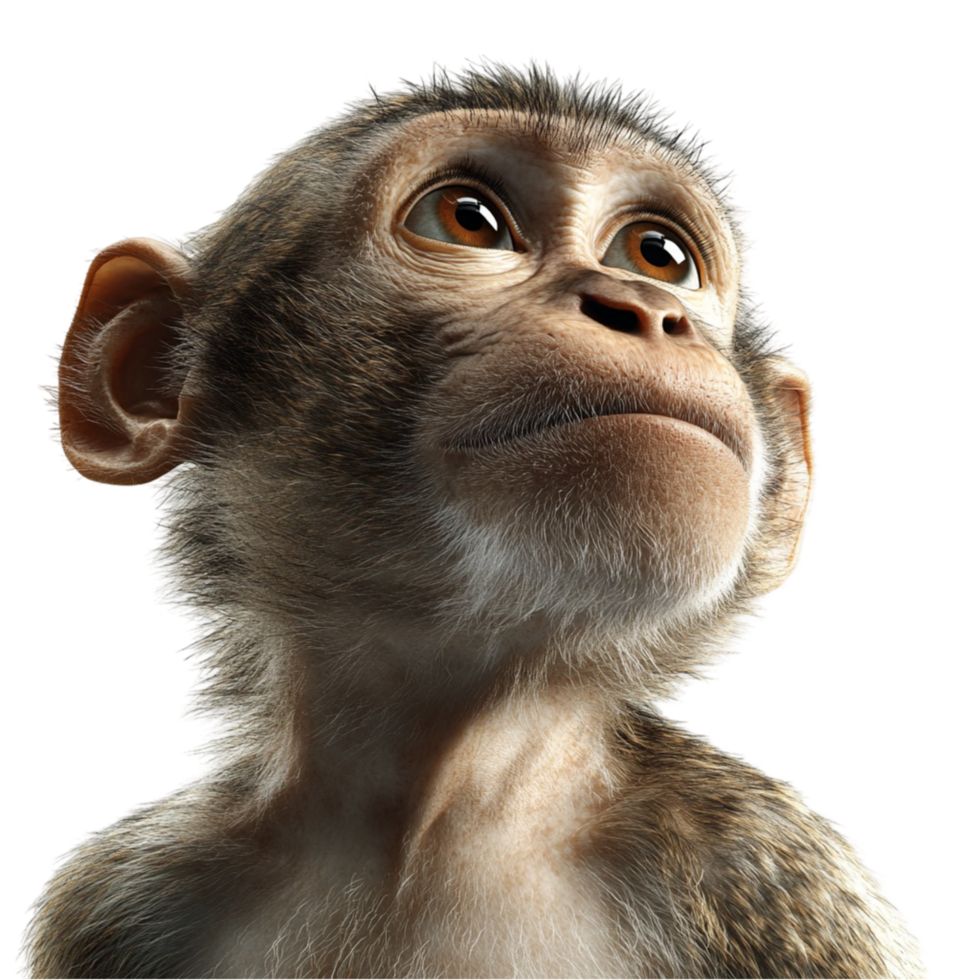 Cute Monkey Face Transparent Background png