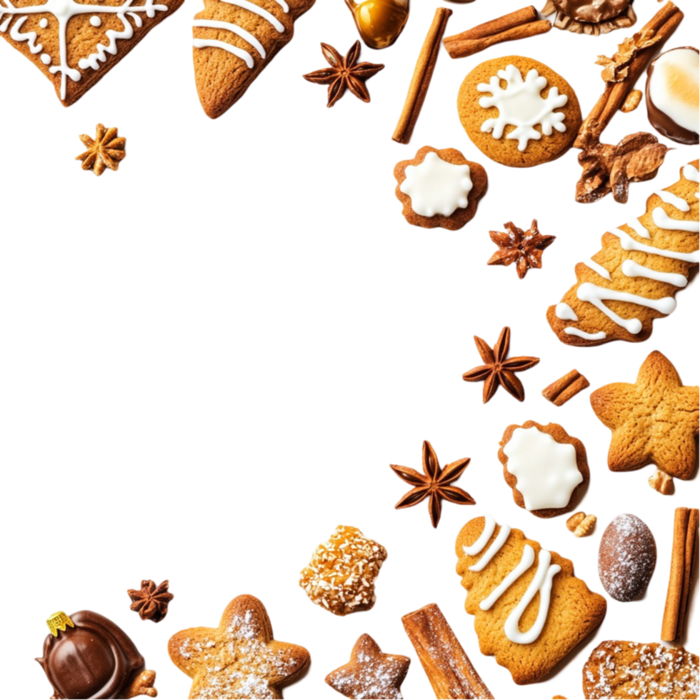 Christmas Muffin with Spices Transparent Background png