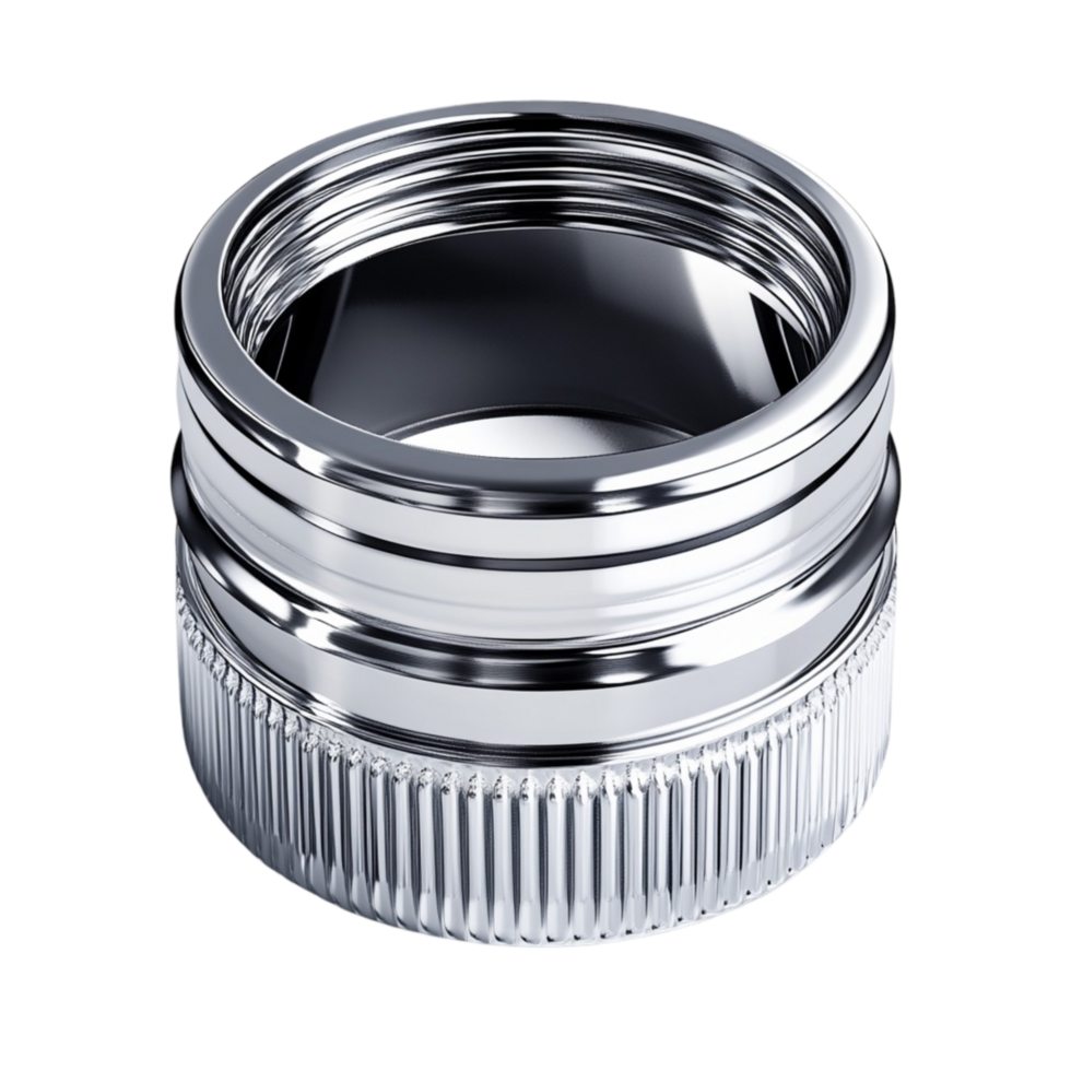 White Camera Lens on the Transparent Background. png
