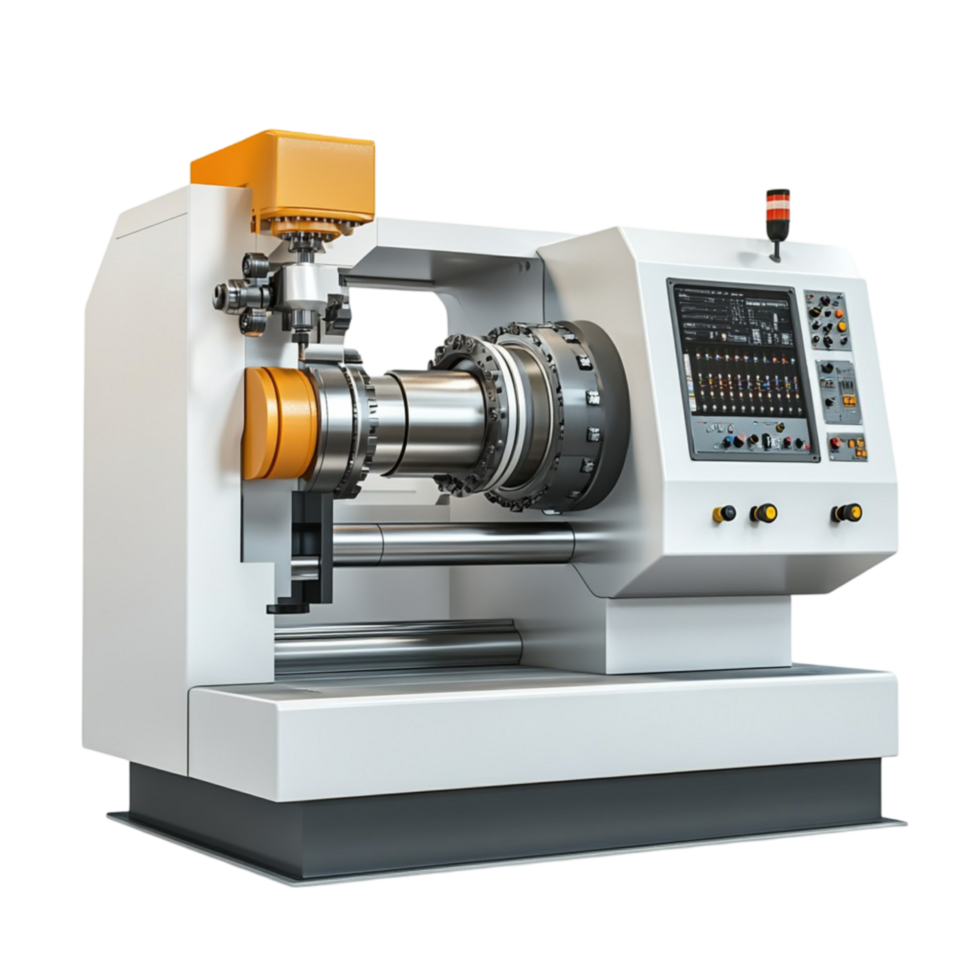 Precision Lathe Machine Transparent Background png