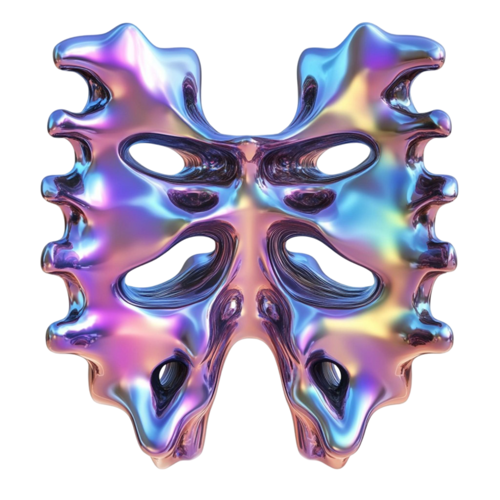 Futuristic Spine Design Transparent Background png