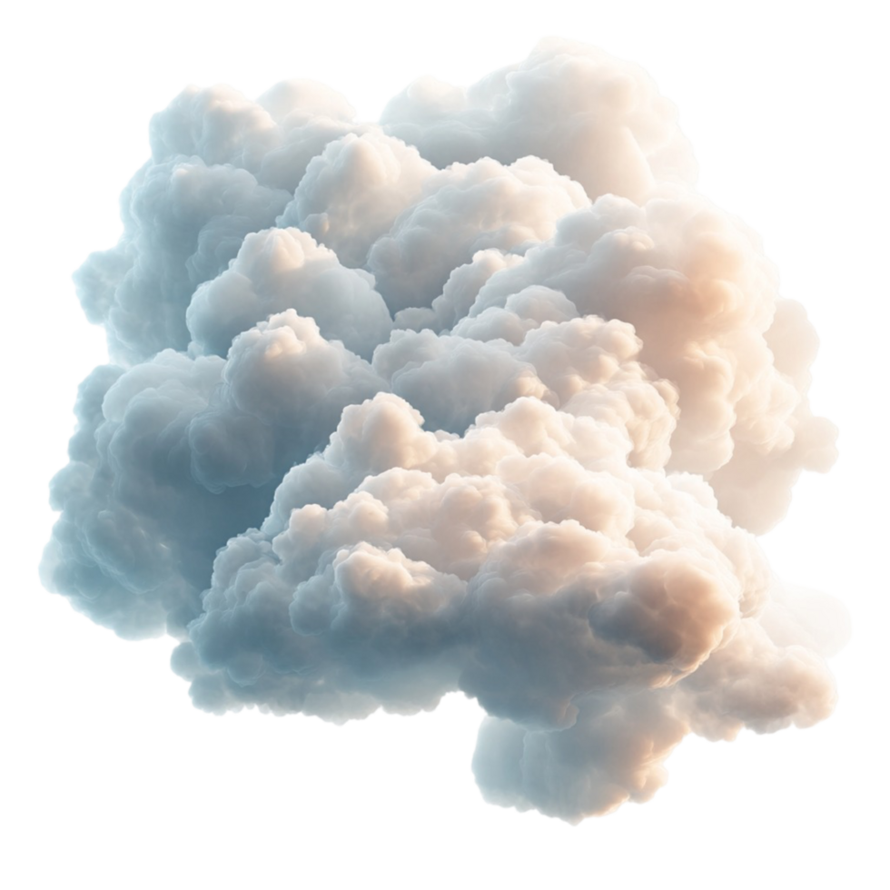 Realistic Cloud Formation Transparent Background png