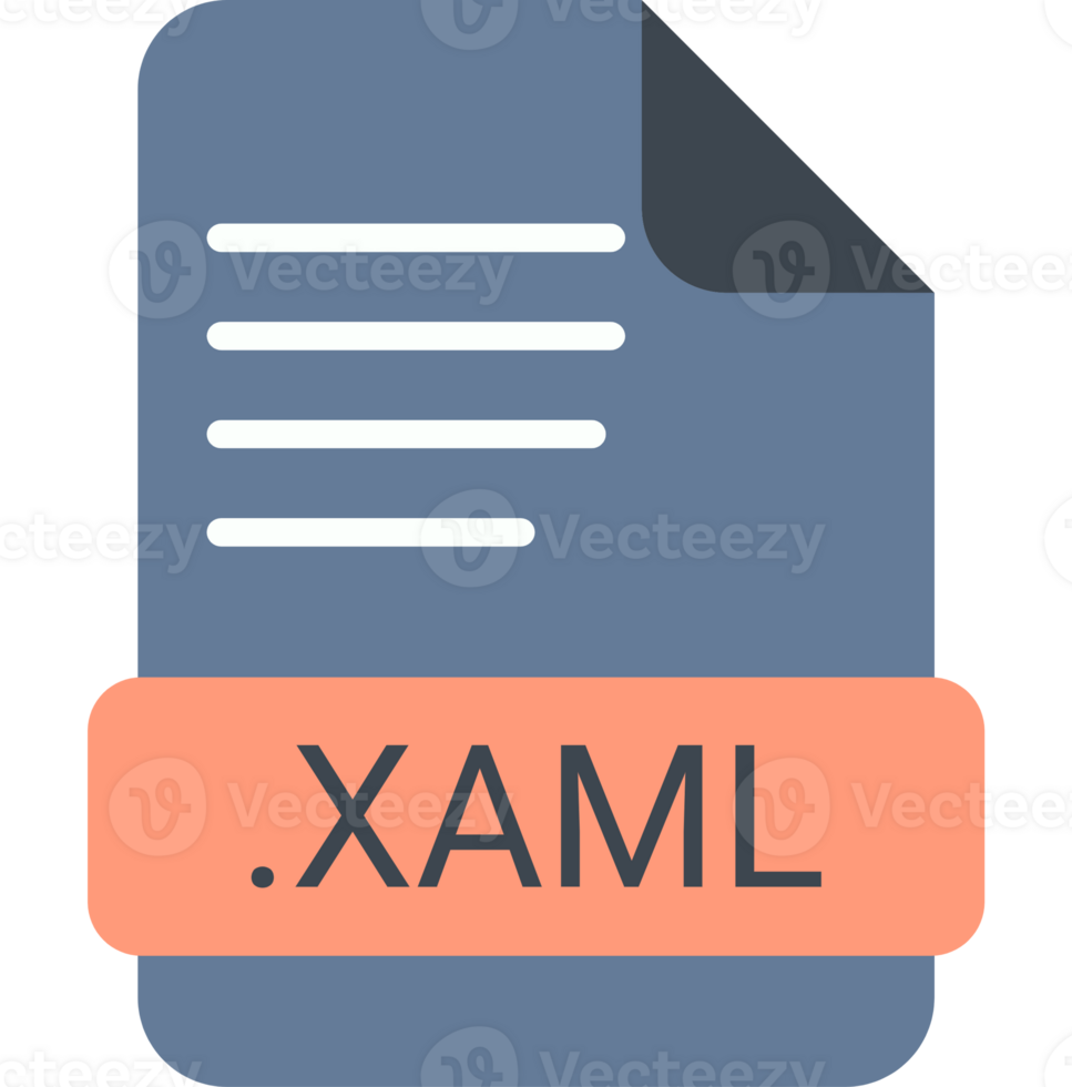 Creative Xaml File Extension Icon With Symbol Graphic png