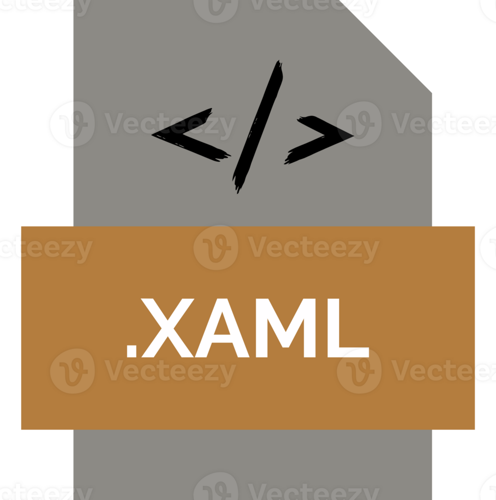 Xaml File Extension Icon Fill Crisp Corners With Symbol Illustration png