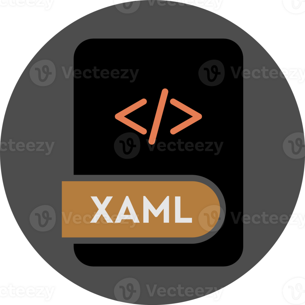 Xaml File Format Icon Circular Shape Art png