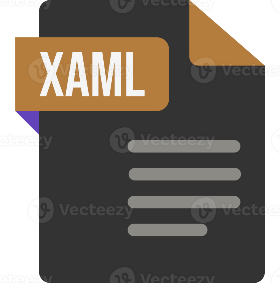 Creative Xaml File Icon With Copper And Natural Gray Color Graphic png