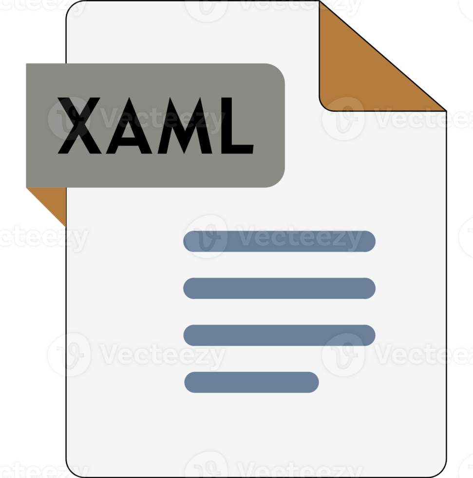 Xaml File Icon With Natural Gray Color V1 Illustration png
