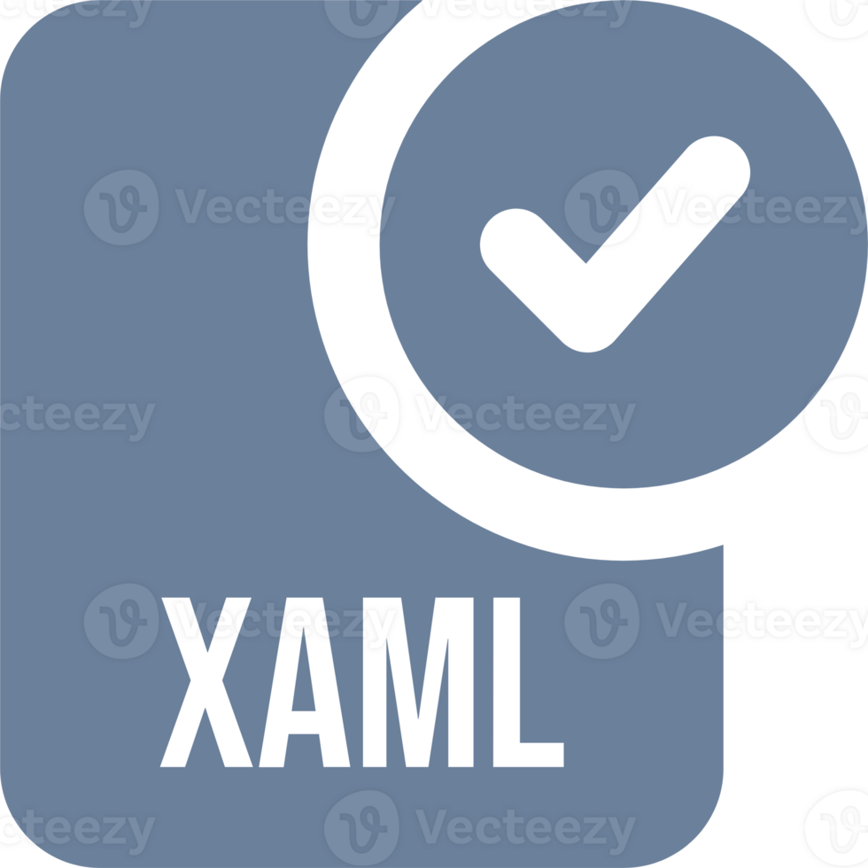 Creative Xaml File Icon With Black Checked Mark Graphic png