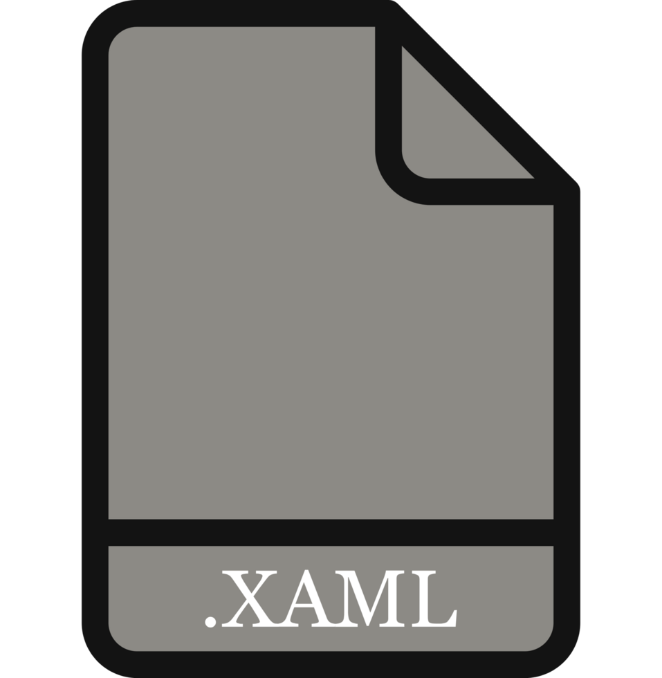 An image of a file with the word xml on it png