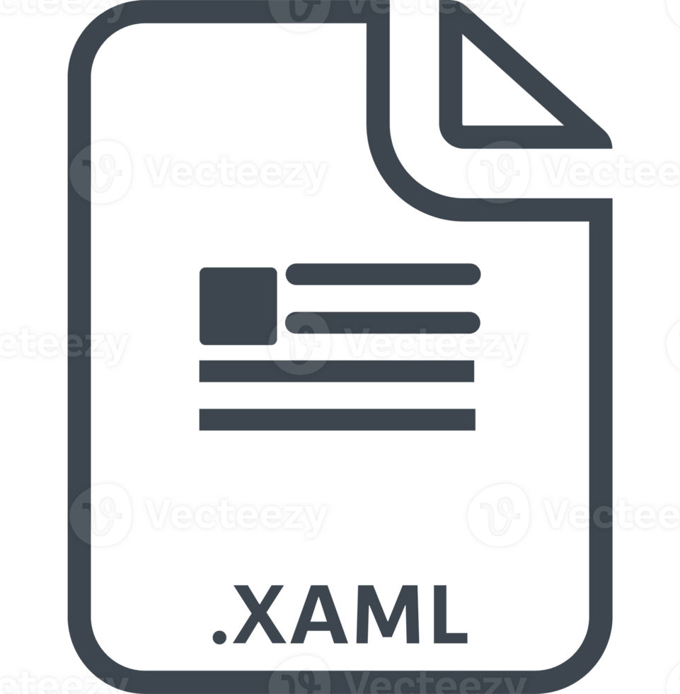 Creative Xaml File Icon With Symbol Graphic png