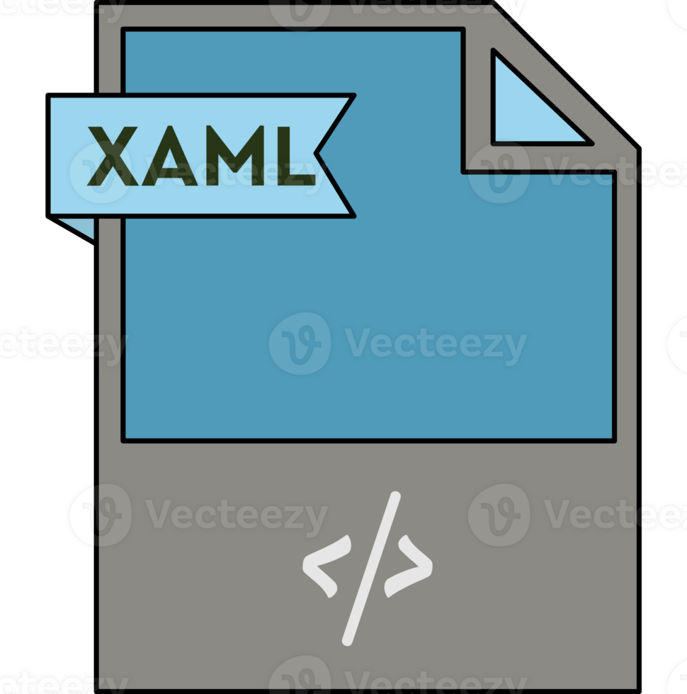 Modern Xaml File Format Icon Minimal png