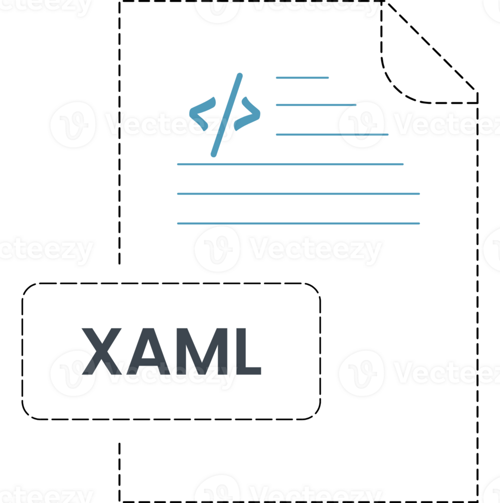 Xaml Icon Black Rounded Dashed Outline Design Element png