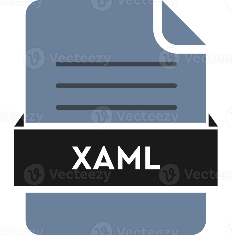 Creative Xaml File Icon Black Color And Lines Graphic png