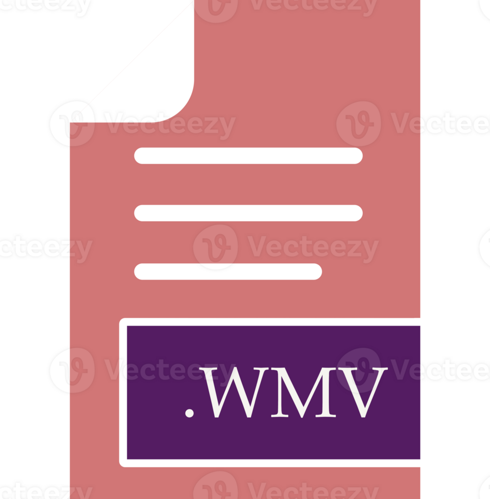 Wmv File Format Icon Fill Inside Art png