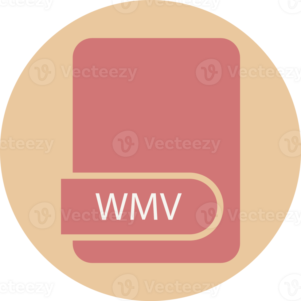Wmv File Format Icon Circular Shape Art png