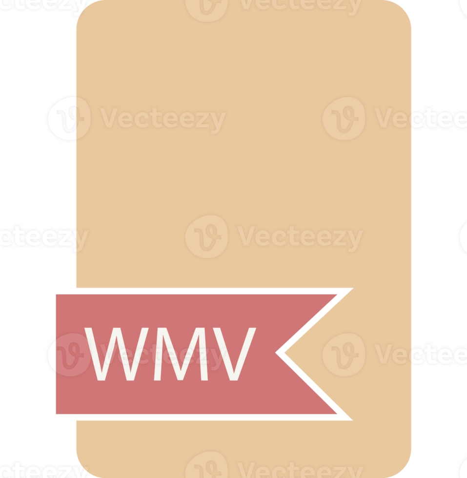 Creative Wmv File Format Icon Label Contour Graphic png