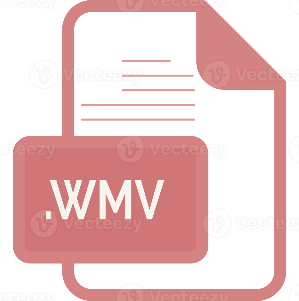 Wmv File Extension Icon Color Fill Rounded Corners Inside Transparent Illustration png