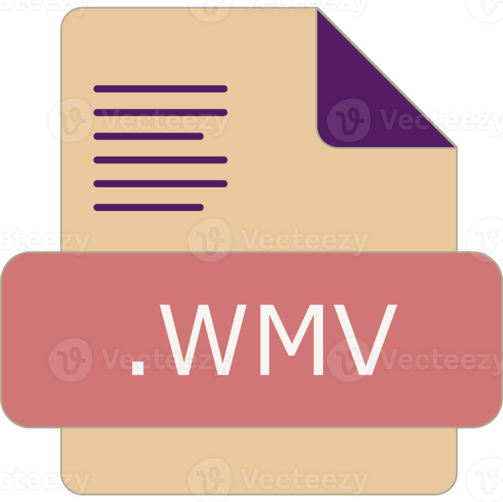 Wmv File Extension Icon Insidse Fill With Lines Fill Art png