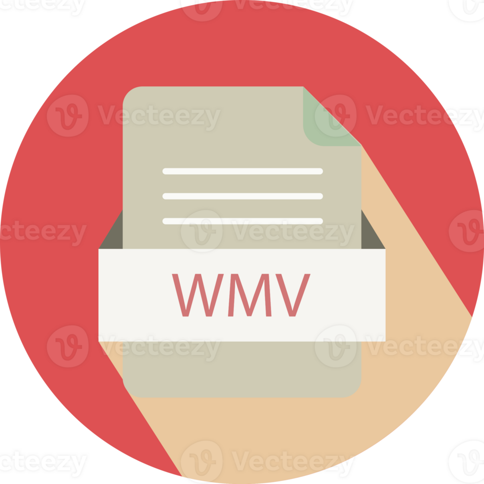 Wmv File Icon With Black Shadow Art png