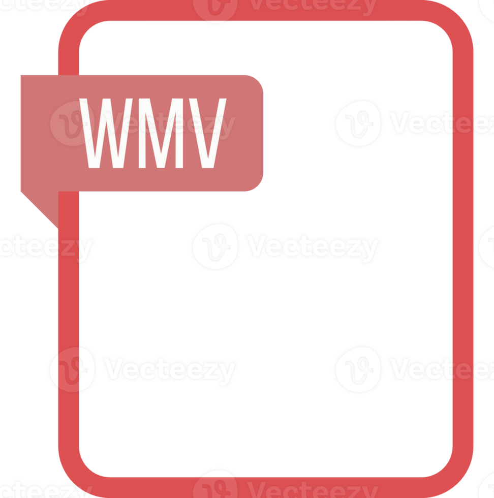 Wmv File Rectangular Icon Art png