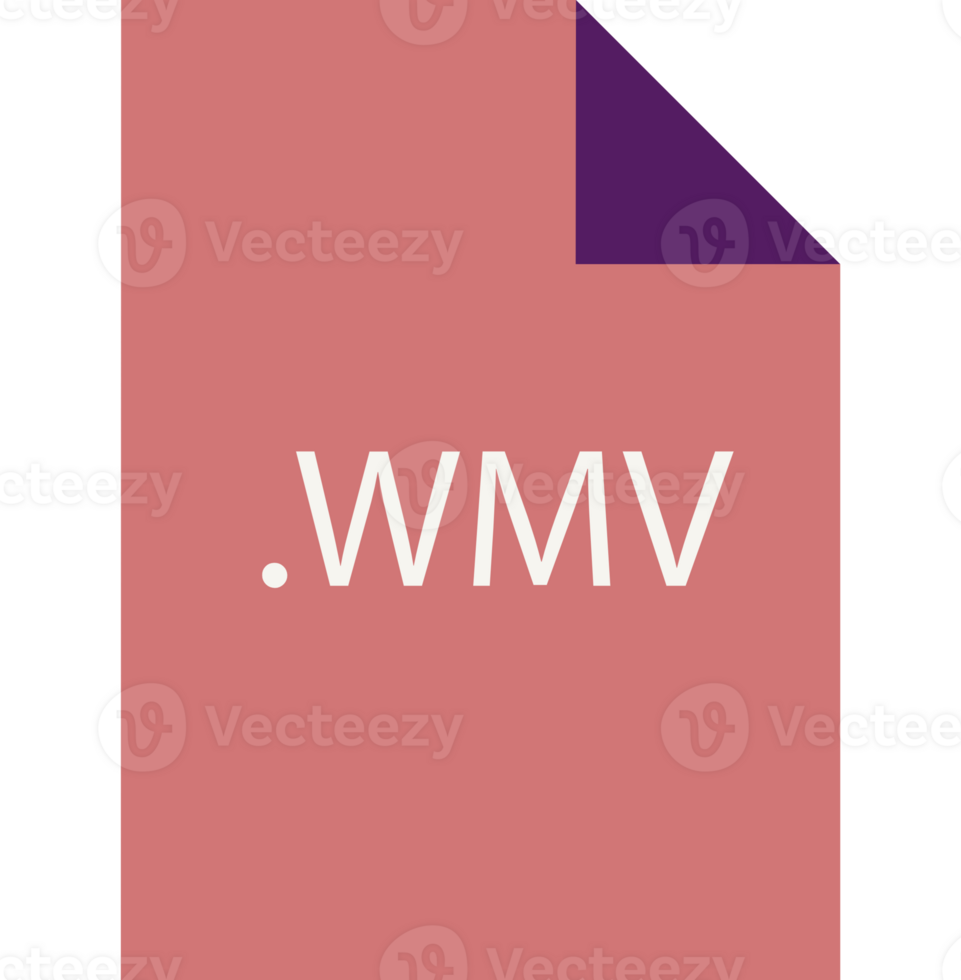 Modern Wmv File Icon Fill Crisp Corners V1 png