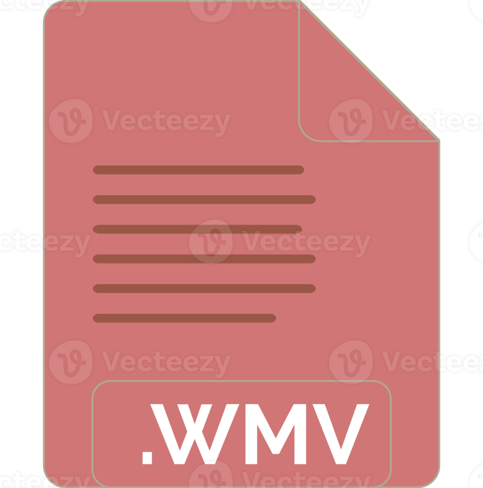 Creative Wmv File Icon Minimal Fill Graphic png