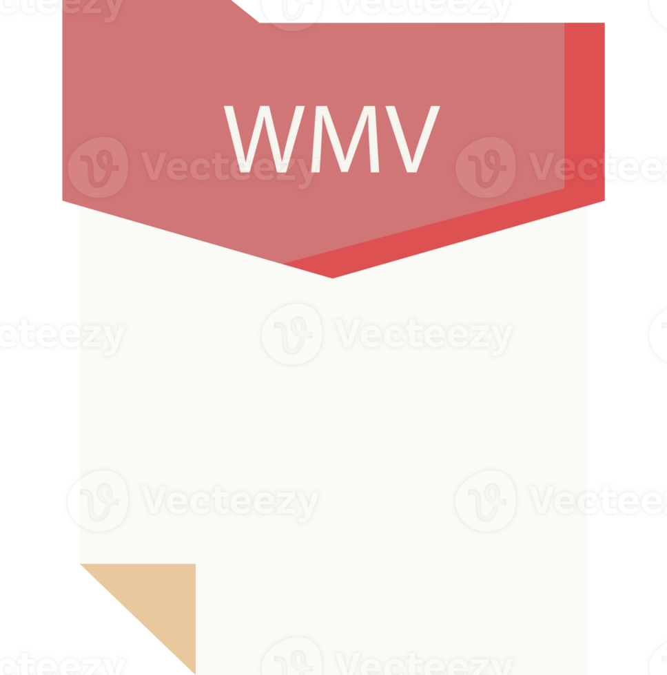 Modern Wmv File Format Minimal Icon png