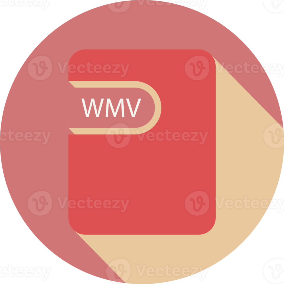 Creative Wmv File Icon Black Shadow With Rounded Corners In Circular Shape Graphic png
