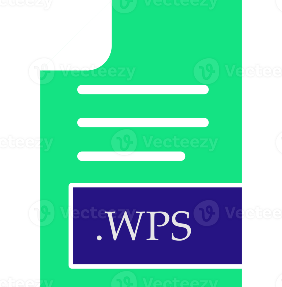 Wps File Format Icon Fill Inside png