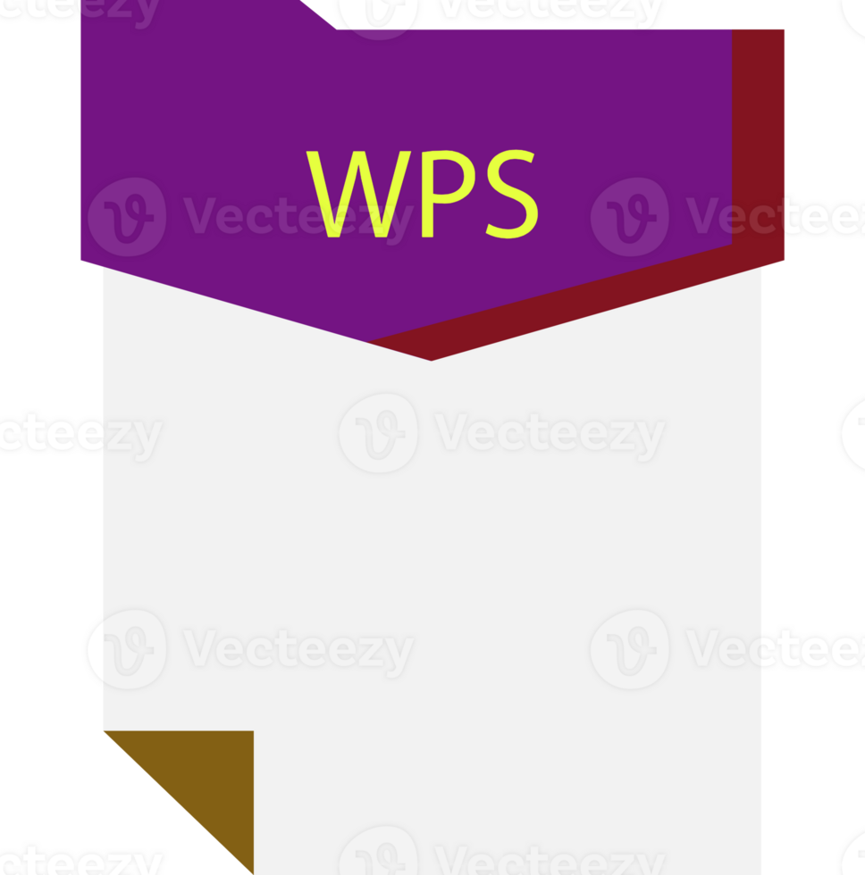 Wps File Format Minimal Icon png