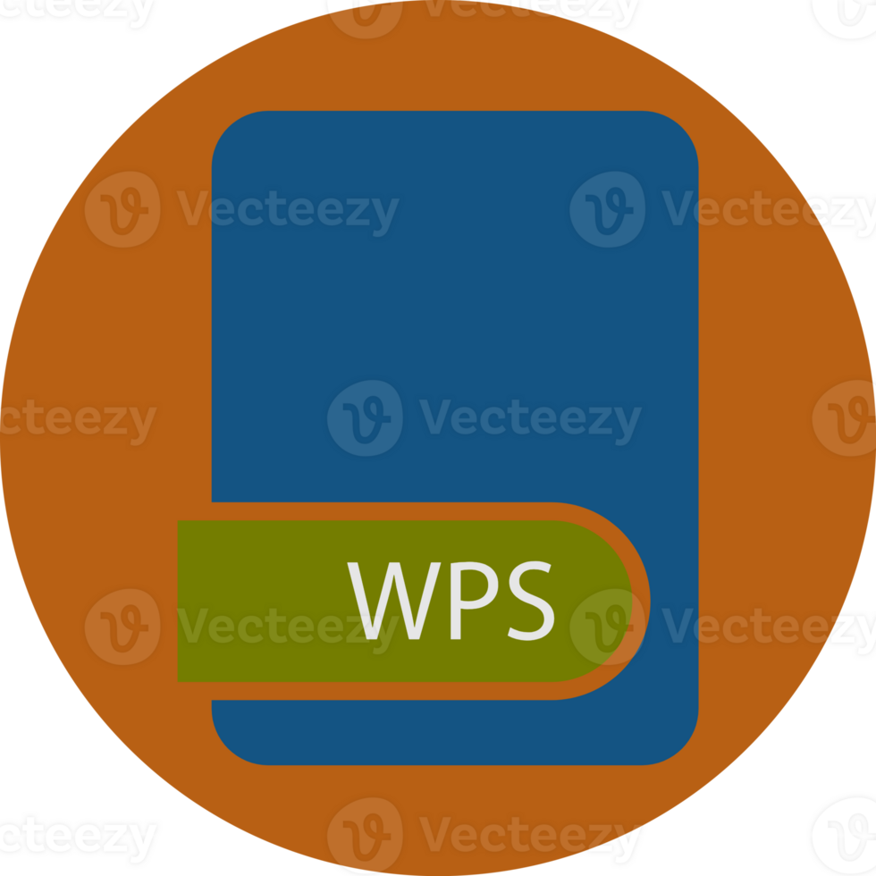 Wps File Format Icon Circular Shape png