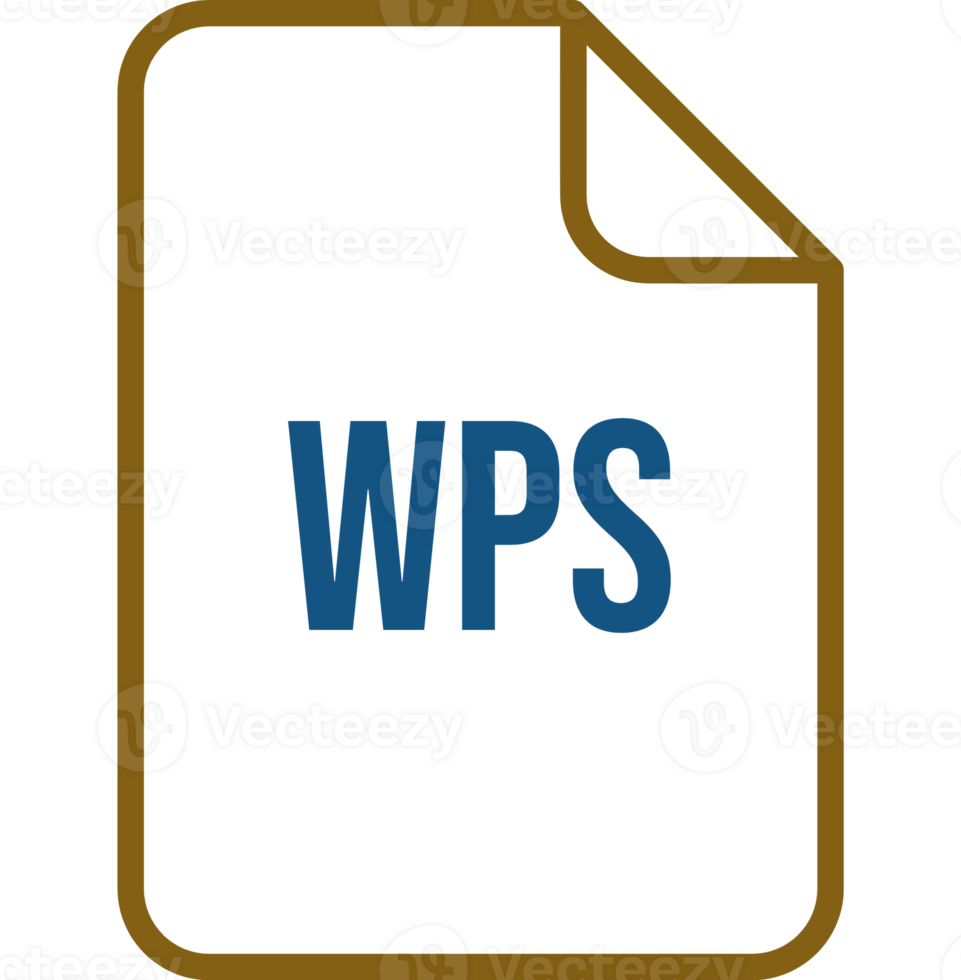 Wps File Icon Fill Rounded Corners Bold Outline png