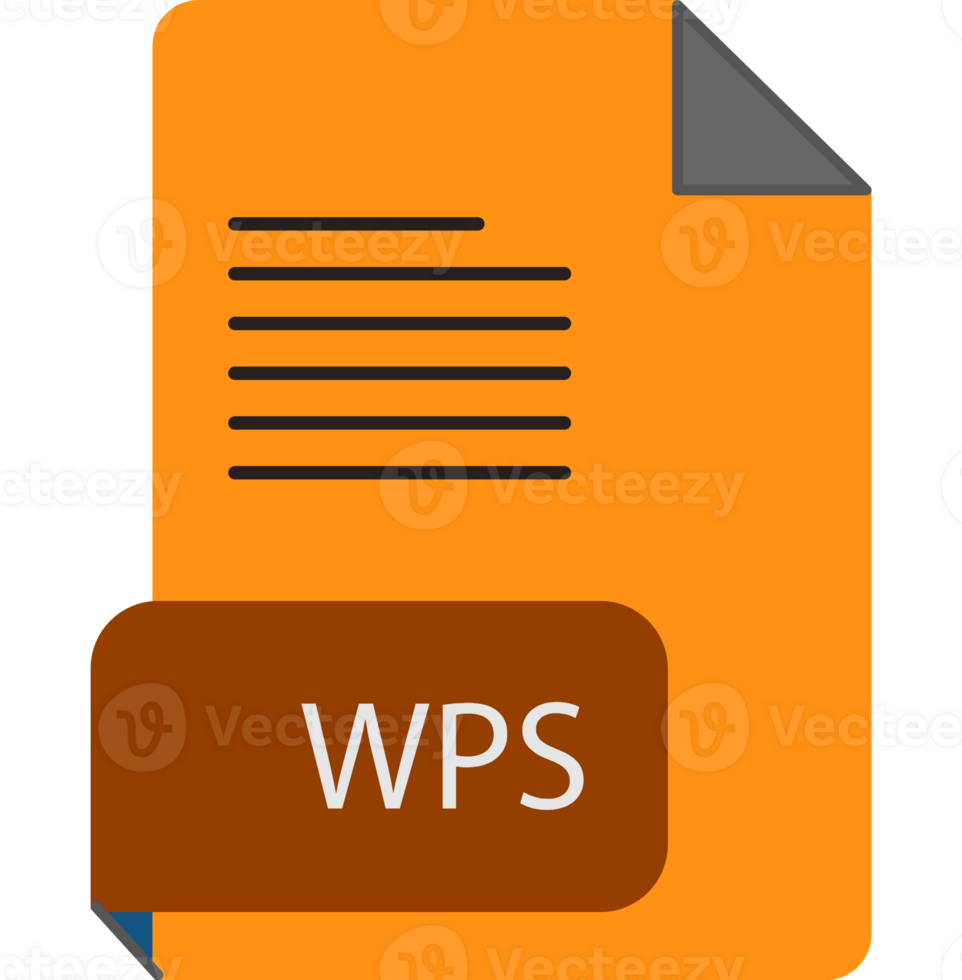 Wps File Extension Icon Rounded Lines And Crisp Corners png